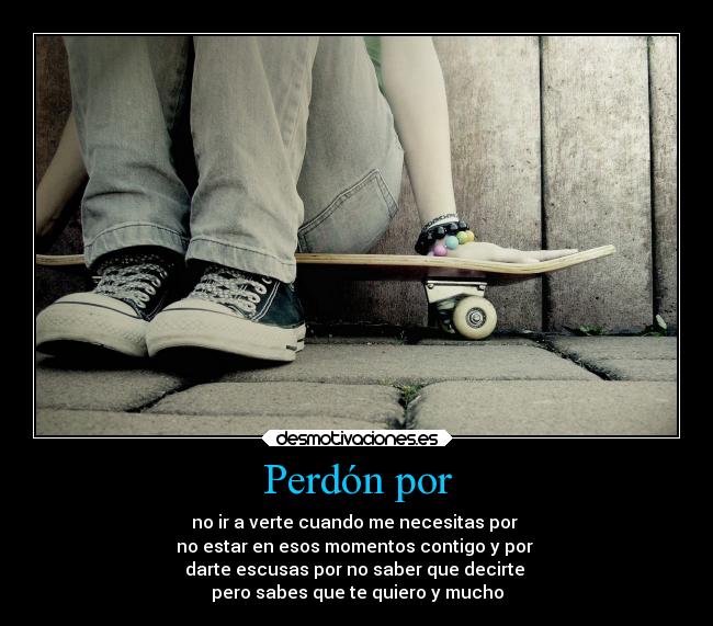 Perdón por -