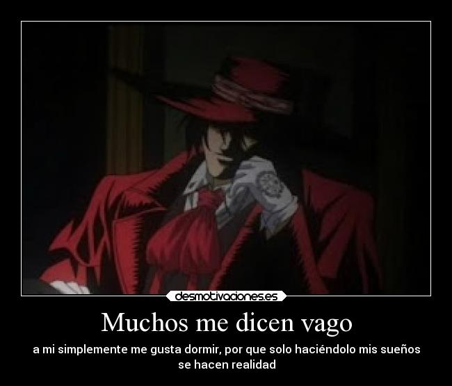 carteles anime alucard desmotivaciones