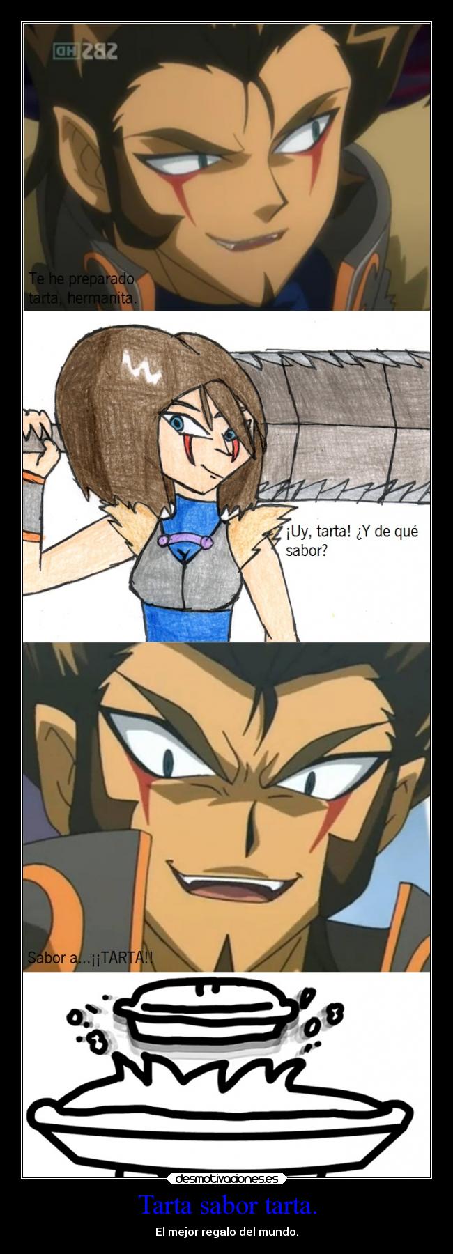 carteles anime comida tarta sabor asdf scan2go ryu rya kaizel desmotivaciones