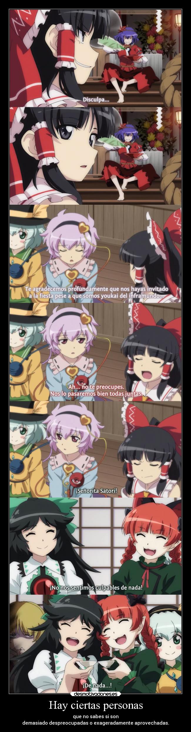 carteles anime criticas humor frases touhou redgame desmotivaciones