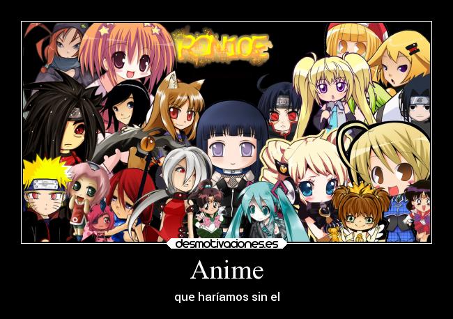 carteles anime anime desmotivaciones
