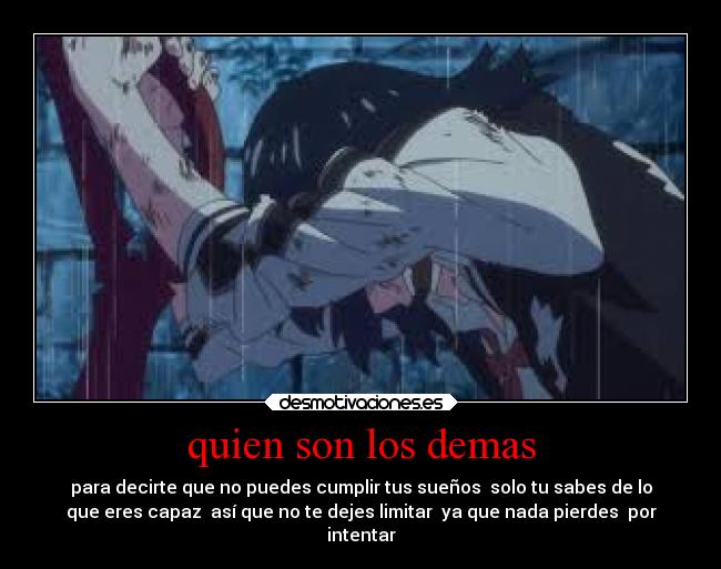 carteles anime desmotivaciones