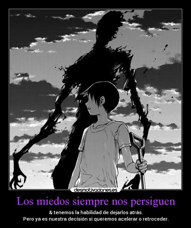 Los miedos siempre nos persiguen - 
