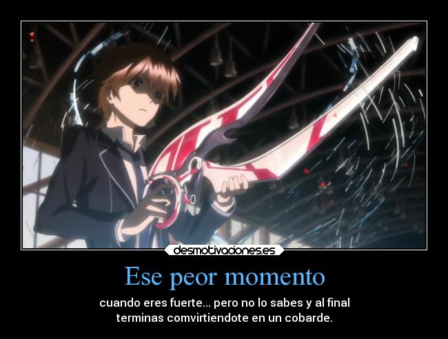 Ese peor momento -