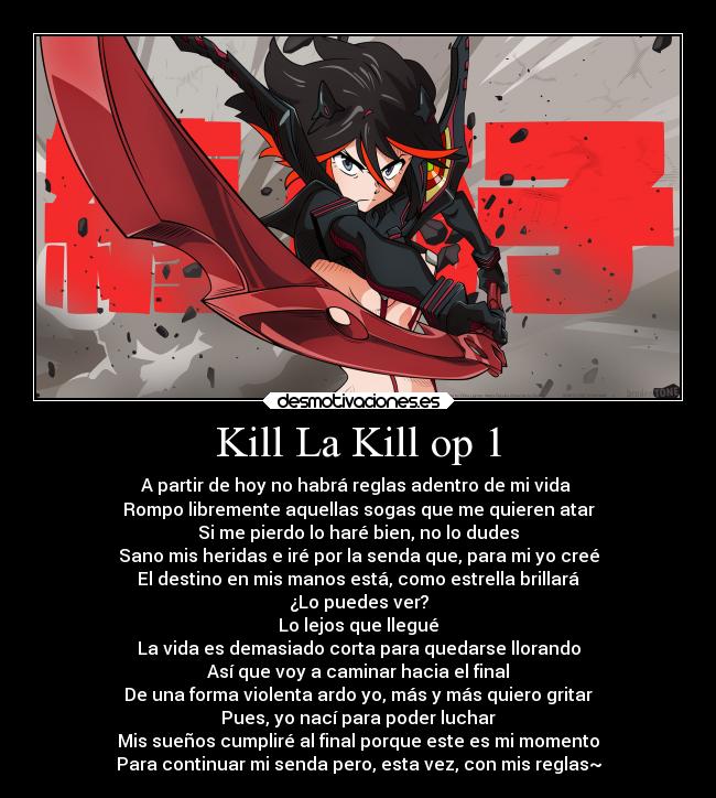 Kill La Kill op 1 -