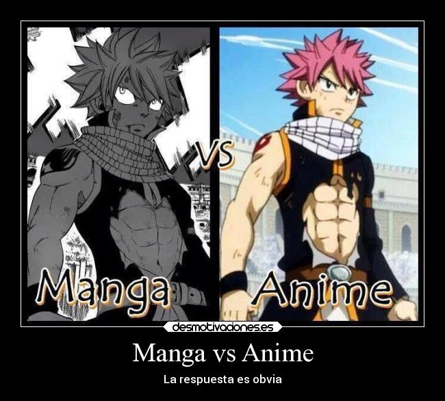 Manga vs Anime - La respuesta es obvia