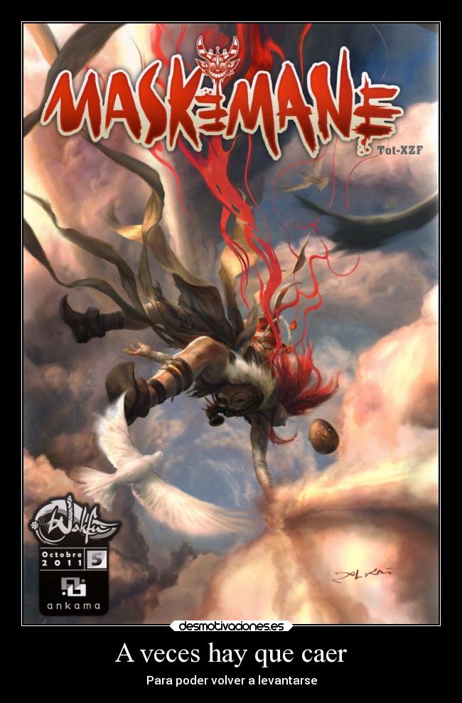 carteles anime maskemane wakfu desmotivaciones