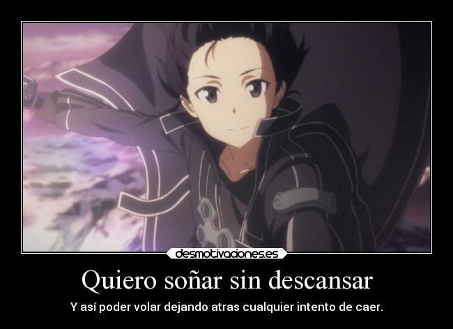 carteles anime sword art online kirito super cartel seira desmotivaciones