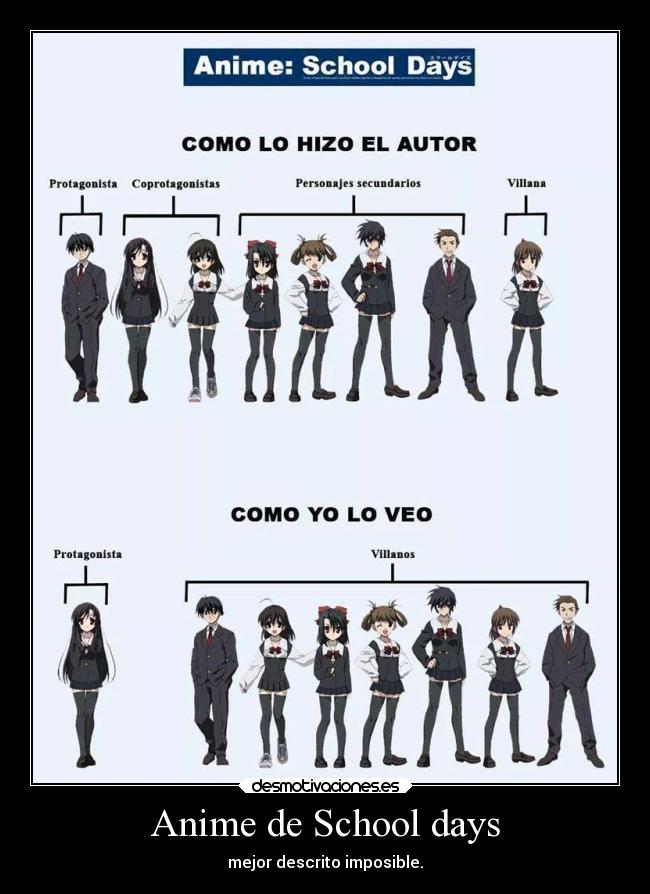 Anime de School days - 