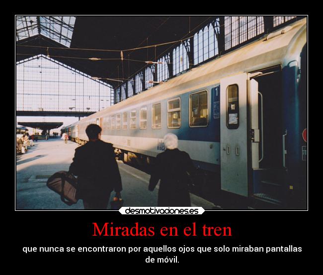 Miradas en el tren -