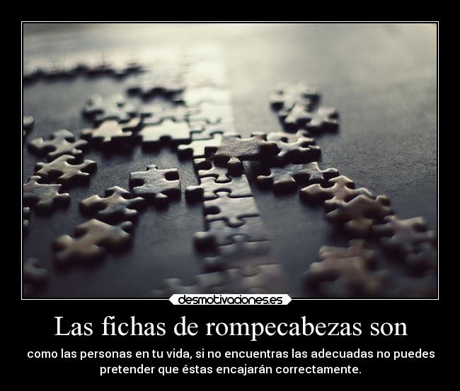 Las fichas de rompecabezas son -