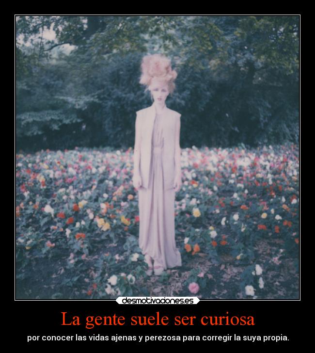 La gente suele ser curiosa -