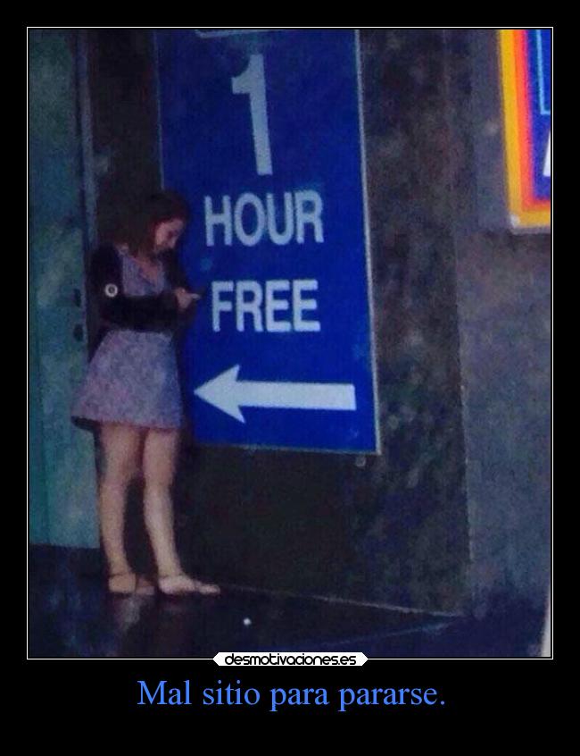 Mal sitio para pararse. - 