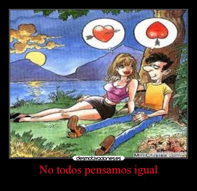 No todos pensamos igual -