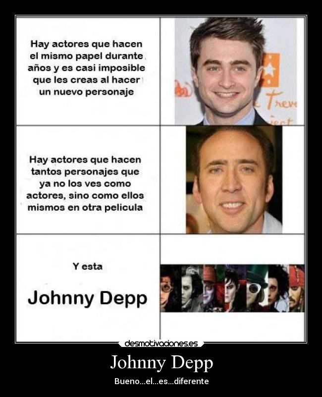 carteles cine bipolaridad johnny depp peliculas desmotivaciones