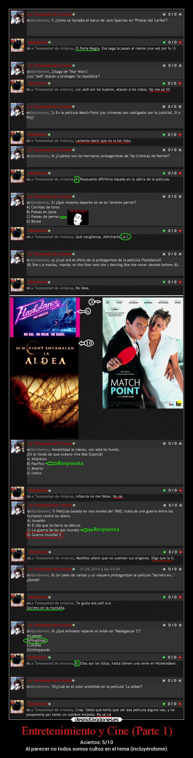 Entretenimiento y Cine (Parte 1) -