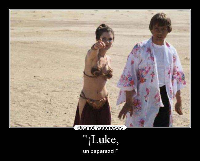 carteles cine tk73 paparazzis espiando alos hermanos luke leia skywalker star wars desmotivaciones