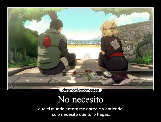 No necesito -