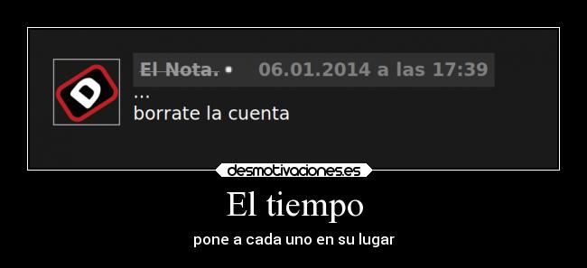 El tiempo -