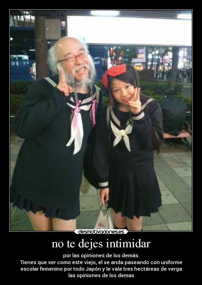 no te dejes intimidar -