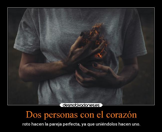 Dos personas con el corazón -