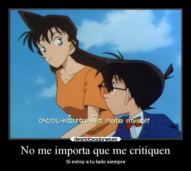 No me importa que me critiquen -