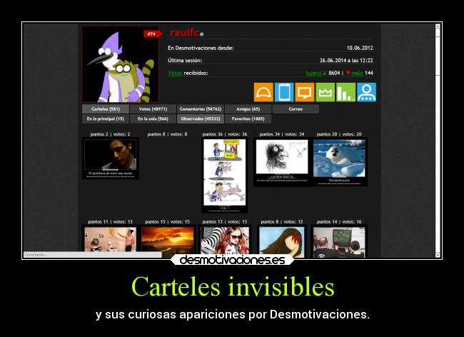 Carteles invisibles - y sus curiosas apariciones por Desmotivaciones.