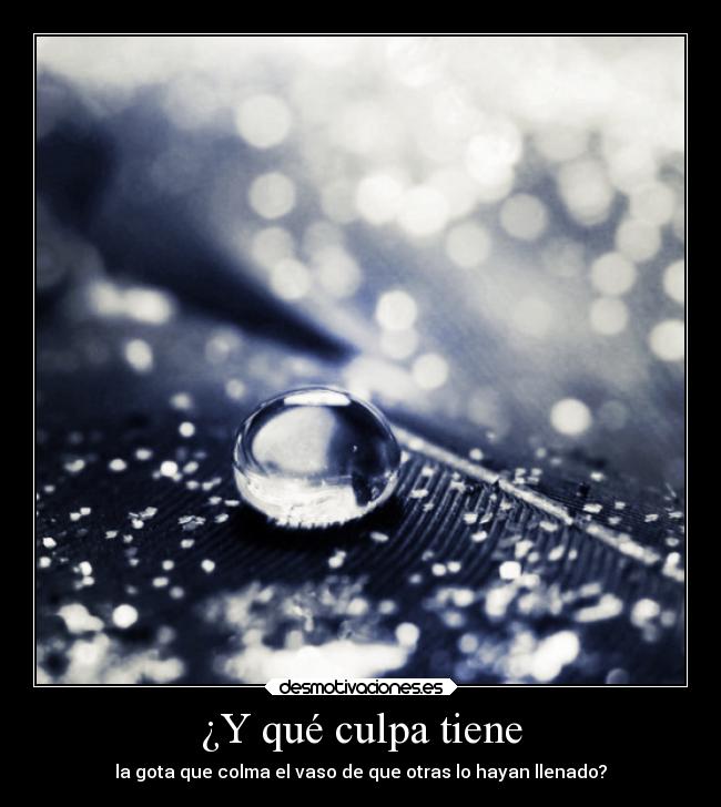 ¿Y qué culpa tiene - 