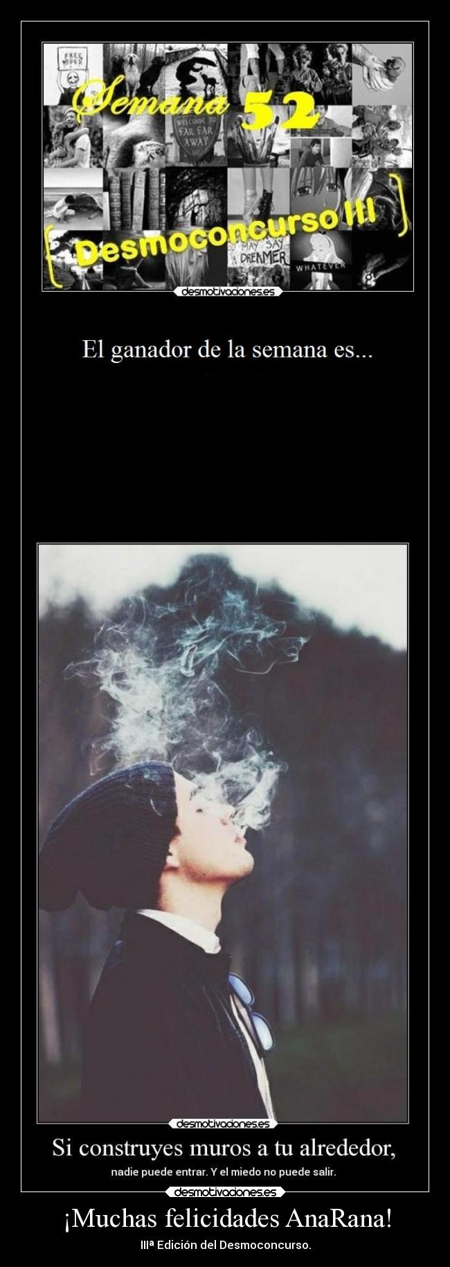 ¡Muchas felicidades AnaRana! - IIIª Edición del Desmoconcurso.