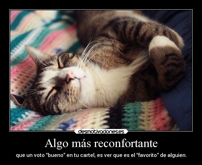 Algo más reconfortante -