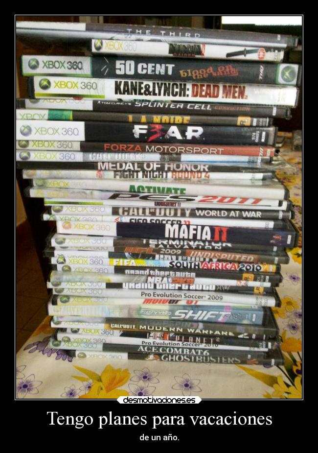 Tengo planes para vacaciones -