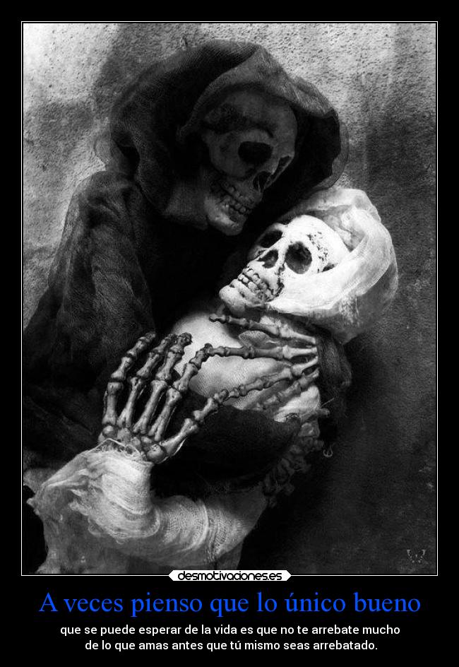 A veces pienso que lo único bueno -