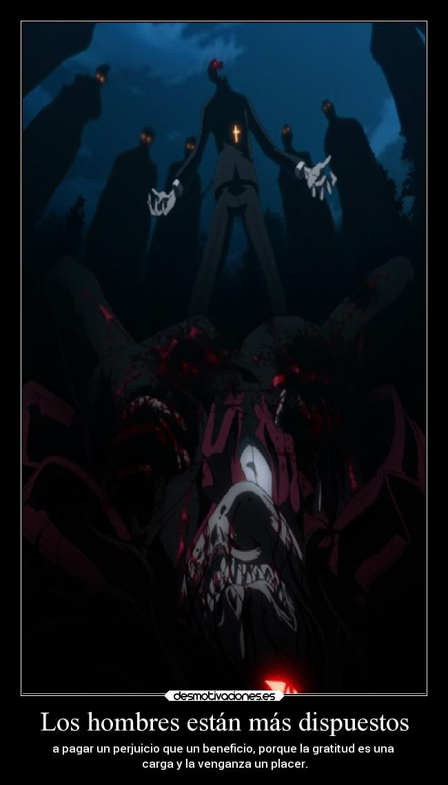 carteles dolor anime hellsing alucard venganza xxchelseasmilexx xperfectweaponx wakingthedemon perfecterror desmotivaciones