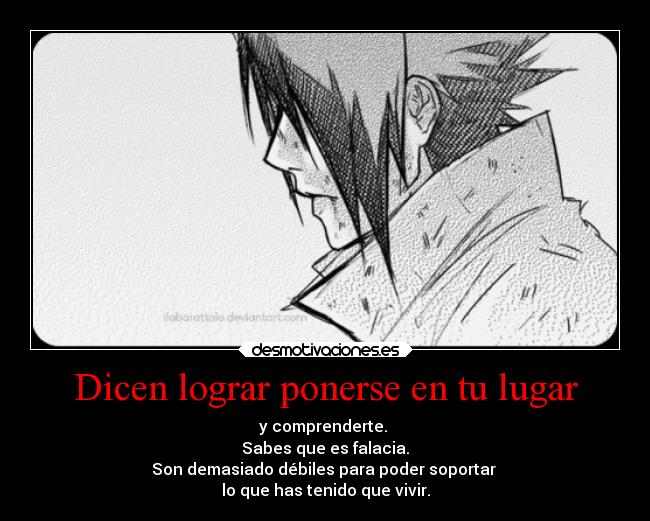 Dicen lograr ponerse en tu lugar -