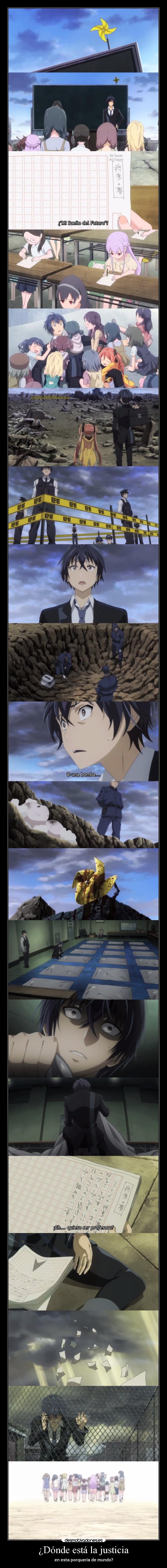 carteles dolor muerte amor mundo anime raptorhunters harukaze manga otaku justicia black bullet sufrir desmotivaciones