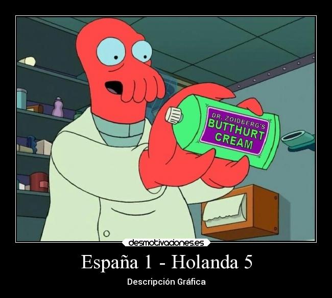 España 1 - Holanda 5 -