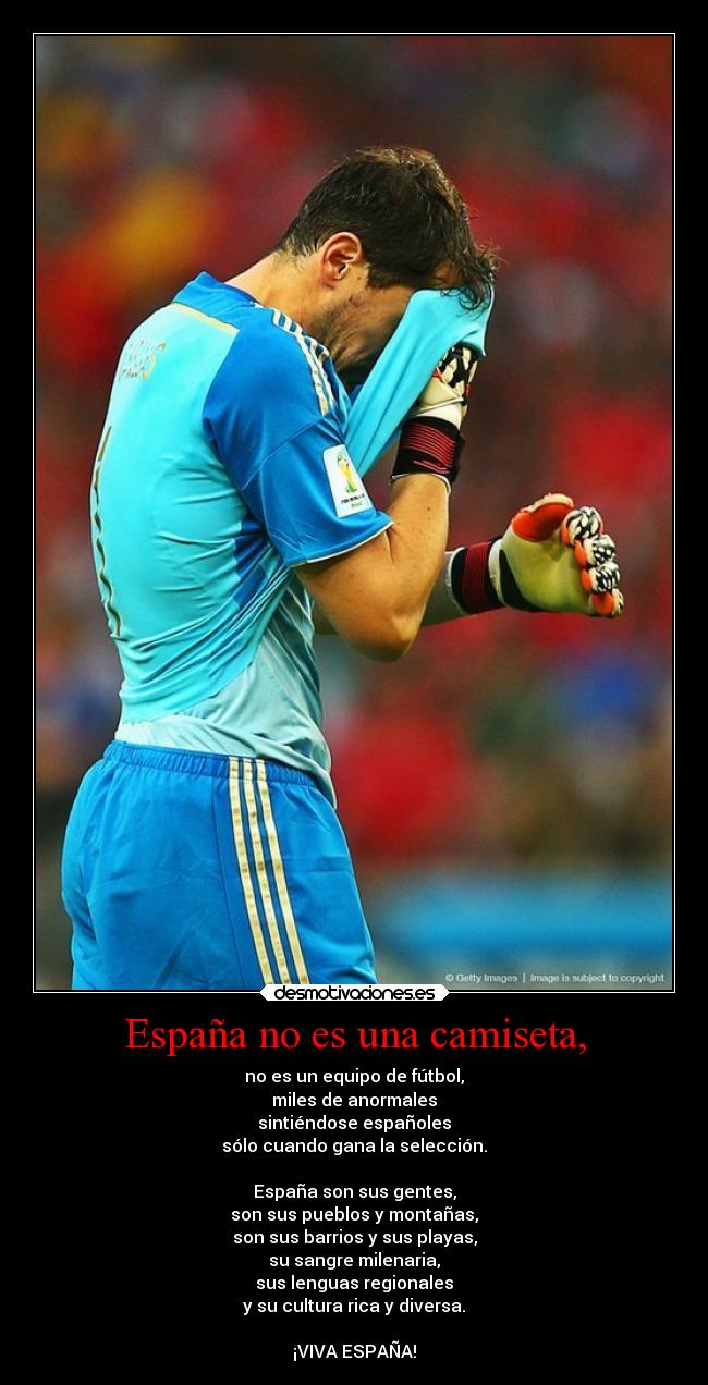 España no es una camiseta, -