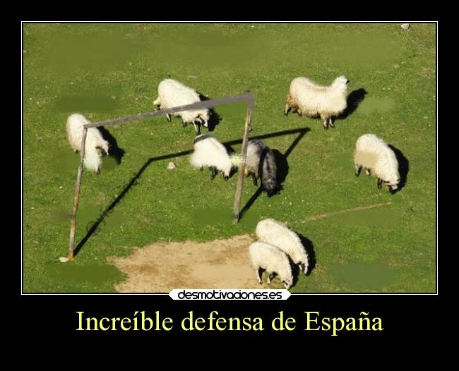 Increíble defensa de España -
