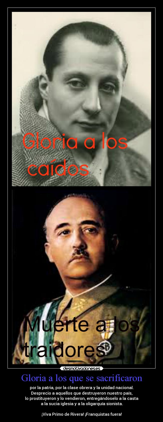 Gloria a los que se sacrificaron -