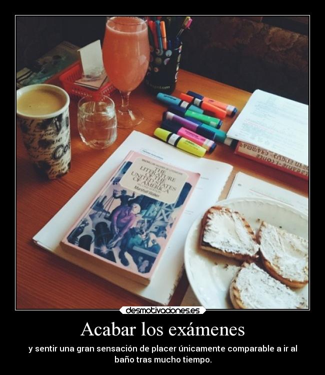 carteles examenes literatura comida vida examenes semeocurriomientrascagaba hahalol desmotivaciones
