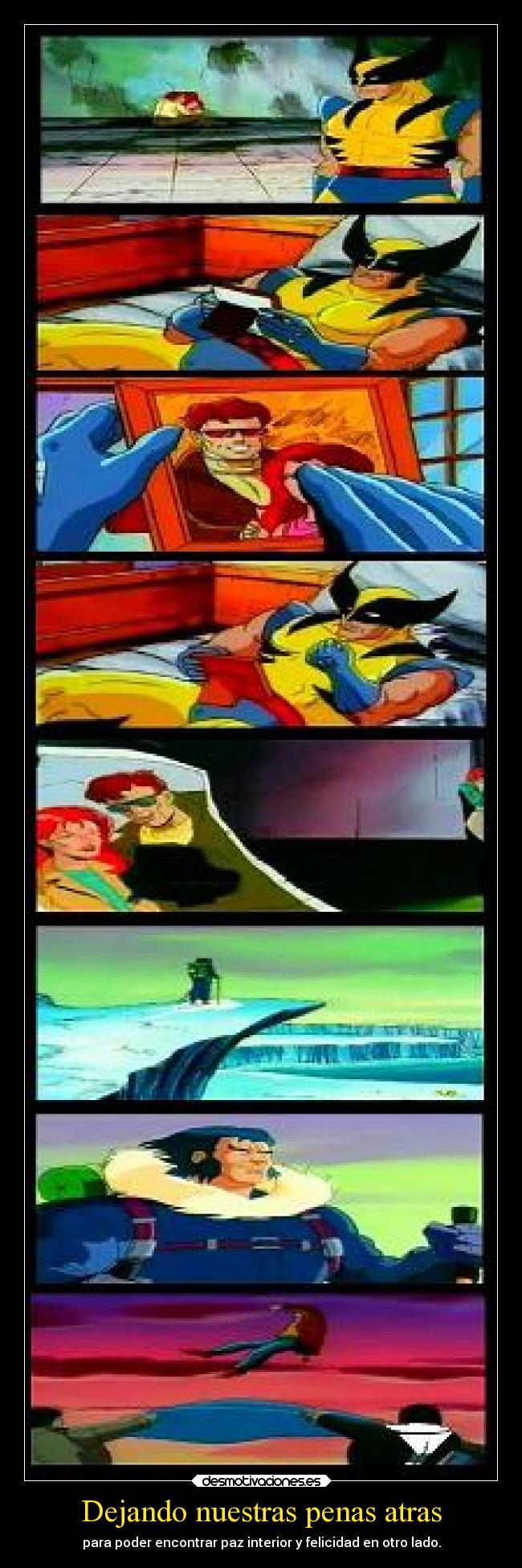 Dejando nuestras penas atras - para poder encontrar paz interior y felicidad en otro lado.