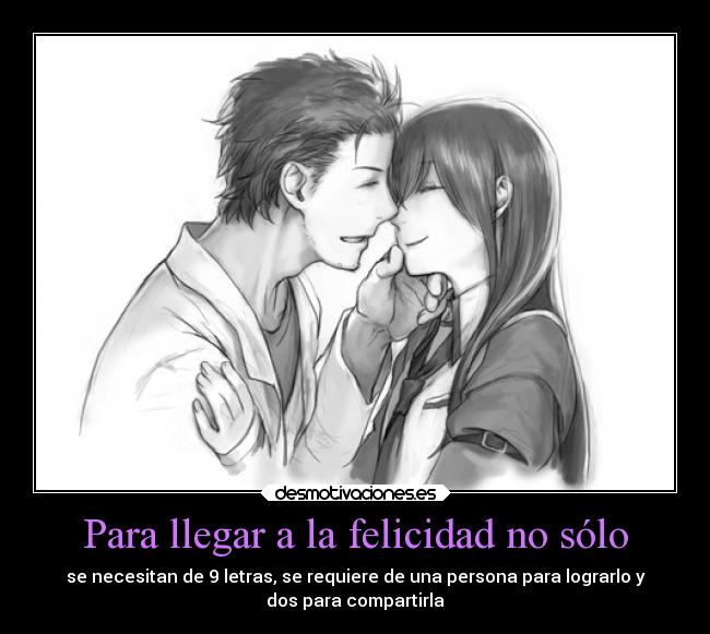 carteles felicidad anime felicidad desmotivaciones