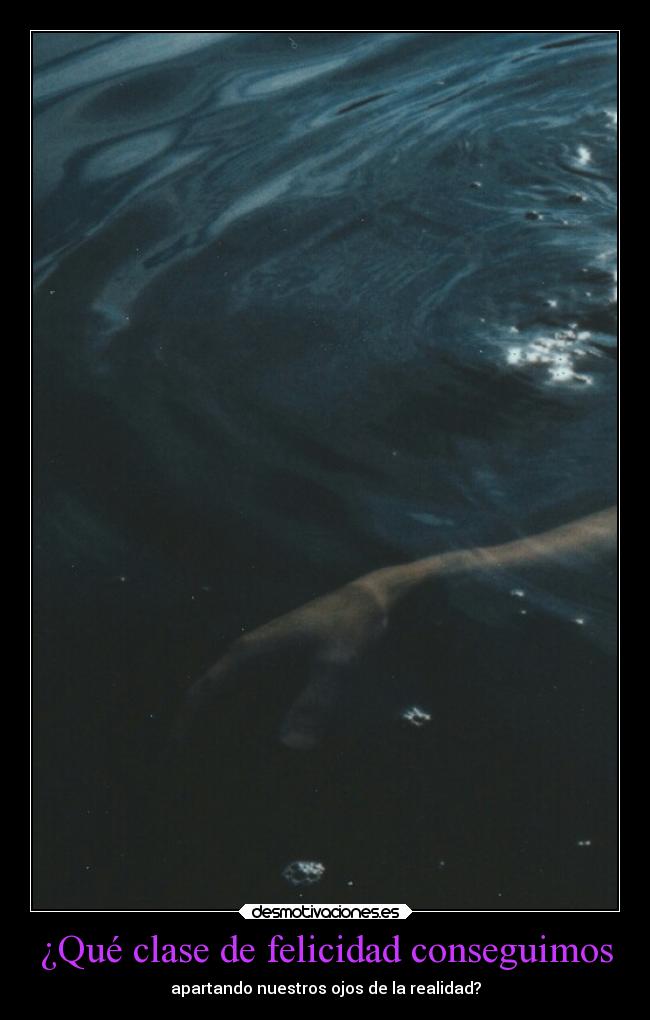 ¿Qué clase de felicidad conseguimos - apartando nuestros ojos de la realidad?