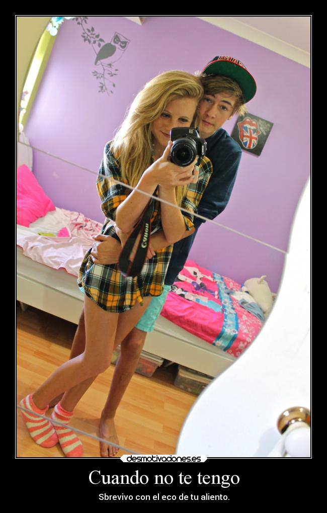 Cuando no te tengo - Sbrevivo con el eco de tu aliento.