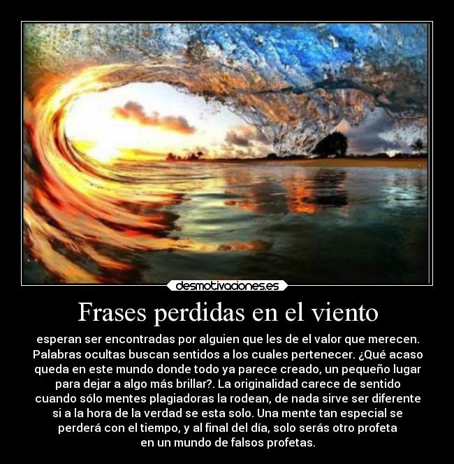 Frases perdidas en el viento -