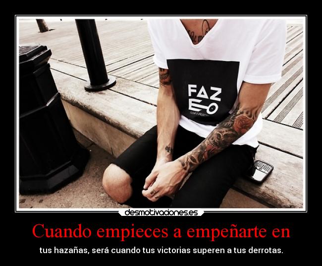 Cuando empieces a empeñarte en -