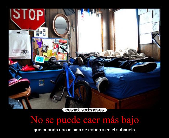 No se puede caer más bajo -