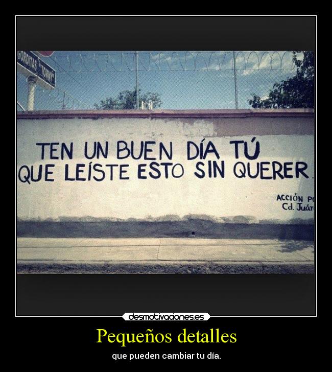 Pequeños detalles - 