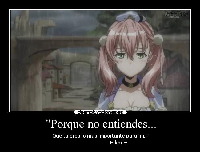 Porque no entiendes... -