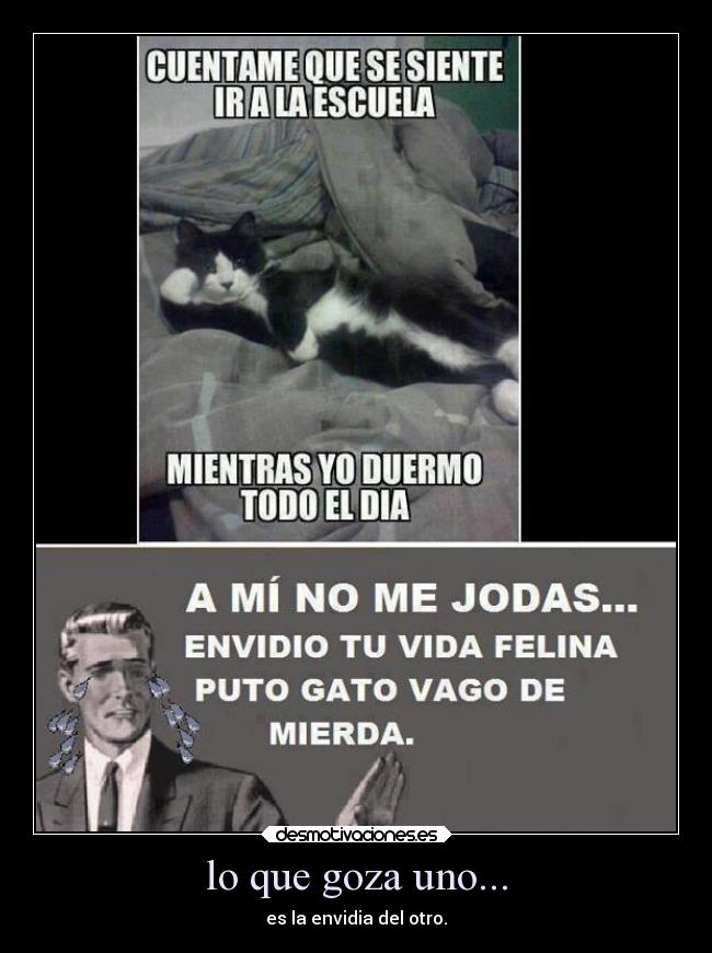 lo que goza uno... - 